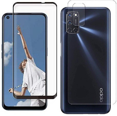 4 YARDS Front and Back Tempered Glass for Oppo A92 (11-D)(Pack of 1)