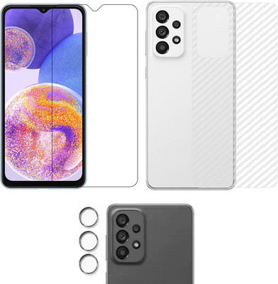 COVER CAPITAL Front and Back Tempered Glass for Samsung Galaxy F23 5G(Pack of 3)