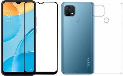 4 YARDS Front and Back Tempered Glass for Oppo A15 (11-D)(Pack of 1)