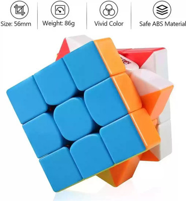 MSN rubic cube fast3x3x3 Kids & Adults full smooth Mind Game Speed Smooth Cube(1 Pieces)
