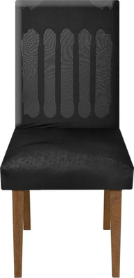 KUBER INDUSTRIES Polyester Plain 1 Seater Chair Cover(Black Pack of 1)