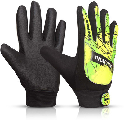VECTOR X Practice Multicolor Foam For Men Goalkeeping Gloves(Black, Green)