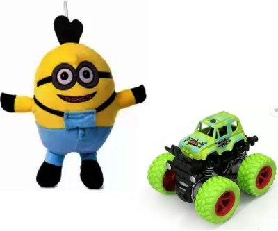 KPN Combo pack of Minion and Green monster  - 30 cm(Multicolor)