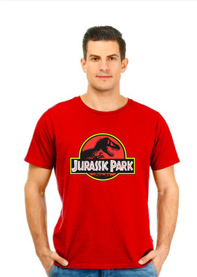 montae Graphic Print Men Round Neck Red T-Shirt