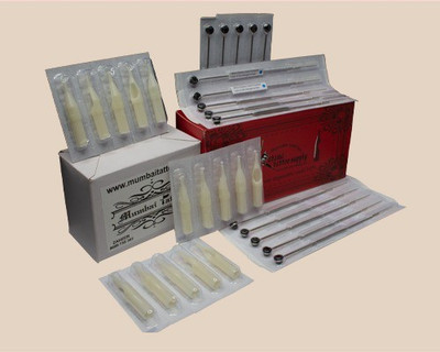Mumbai Tattoo RED 9M2 - 9MFT COMBO PACK Disposable Magnum Liner Tattoo Needles(Pack of 50)