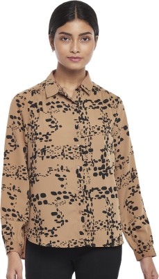 Annabelle by Pantaloons Casual Printed Women Brown Top