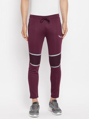 DUKE Solid Men Maroon Track Pants