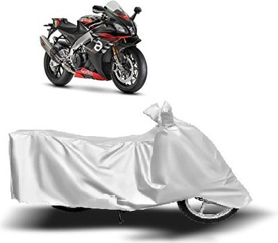 Anlopeproducts Waterproof Two Wheeler Cover for Aprilia(RSV4, Silver)