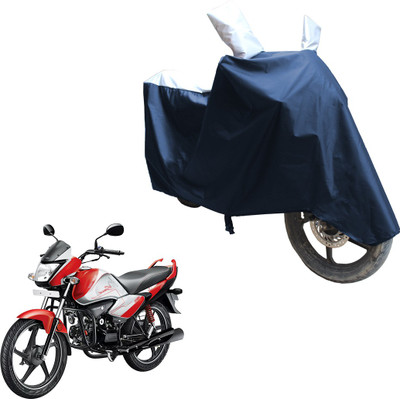 SS FOR YOUR SMART NEEDS Two Wheeler Cover for Hero(Splendor I Smart, Blue, White)
