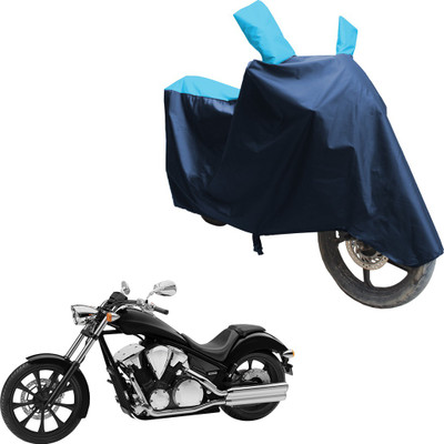 SS FOR YOUR SMART NEEDS Two Wheeler Cover for Honda(VT 1300CX, Blue, Blue)