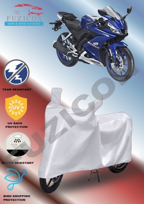 FUZICON Waterproof Two Wheeler Cover for Yamaha(FZ 25 BS6, Silver)