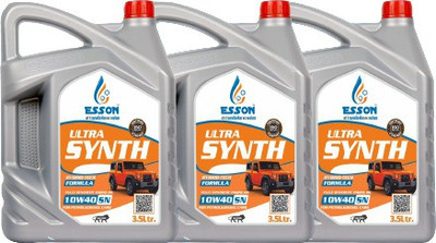 ESSON ULTRA SYNTH 10E40 SN 3.5 LTR-P3 ULTRA SYNTH 10E40 SN Multigrade Petrol/Diesel Car Engine Oil (3.5 L) (Pack of 3) Conventional Engine Oil(10.5 L)