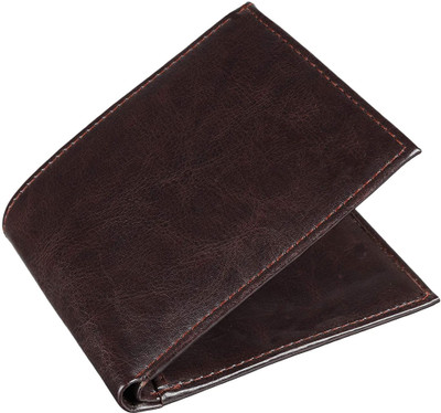 Zhanshi Men Casual, Formal Brown Artificial Leather Wallet(6 Card Slots)