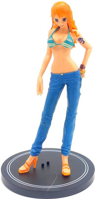 Trunkin One Piece Anime Action Figure 17 Cms Nami Lady Collectible Figurine(Multicolor)