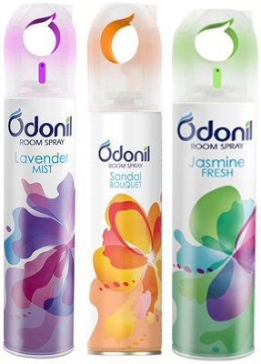 Odonil Lavender + Jasmine + Sandal Spray Room spray Lavender + Jasmine + Sandal(3 x 150 ml)