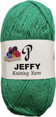 JEFFY BlueBell 400 GM (1 BALL, 100 GM EACH)Wool Ball Hand Knitting Wool, Shade No-19