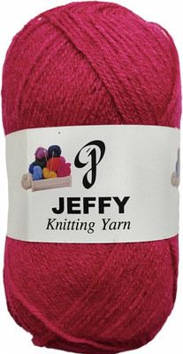 JEFFY BlueBell 400 GM (1 BALL, 100 GM EACH)Wool Ball Hand Knitting Wool, Shade No-29
