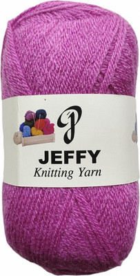JEFFY BlueBell 400 GM (1 BALL, 100 GM EACH)Wool Ball Hand Knitting Wool, Shade No-20