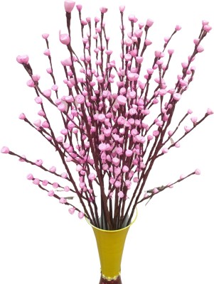 fab n Style Handmade multicolour Baby Pink Orchids, Rose, Cosmos Artificial Flower(30 inch, Pack of 1, Flower Bunch)