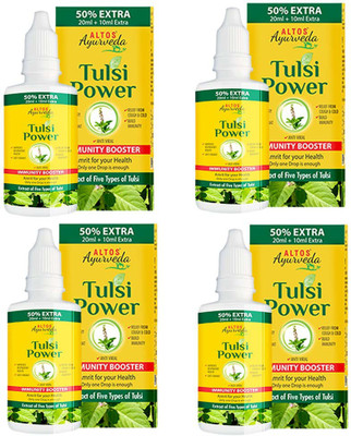 ALTOS AYURVEDA TULSI POWER PACK OF 4 30ML EACH(Pack of 4, 120)