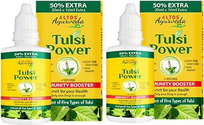 ALTOS AYURVEDA TULSI POWER PACK OF 2 30+30ML(Pack of 2, 60)