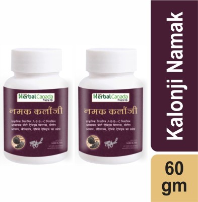 Herbal Canada Namak Kalonji ( 60gm )+Namak Kalonji (60gm ) | Kalonji Salt |Combo Pack of 2 Set(Pack of 2)