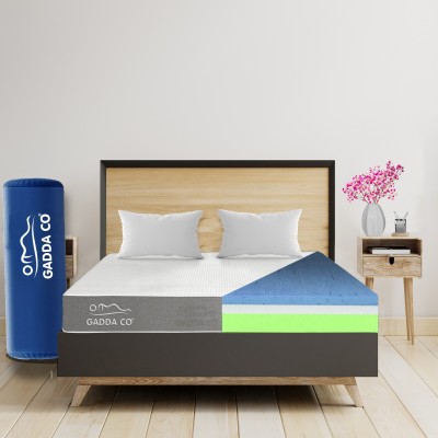 GADDA CO Orthopedic Memory Foam Dual Comfort Bed Mattress 6 inch Double PU Foam Mattress(L x W: 72 inch x 48 inch)