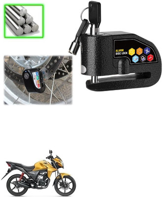 Qiisx Disc Alarm Lock DAZ Motorcycle Alarm Lock 110db Heavy Duty Anti-Theft Alarm for Honda CB Twister Disc Lock(Black)