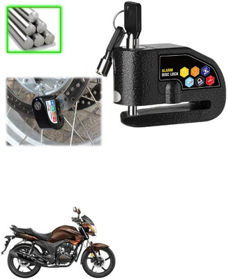 Qiisx Disc Alarm Lock DAZ Motorcycle Alarm Lock 110db Heavy Duty Anti-Theft Alarm for Hero Hunk Disc Lock(Black)