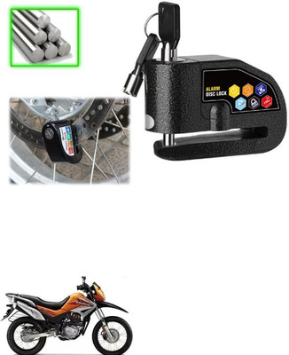 Qiisx DAZ Motorcycle Alarm Lock 110db Heavy Duty Anti-Theft Alarm for Honda Xblade Disc Lock(Black)