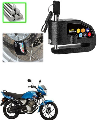 Qiisx Disc Alarm Lock DAZ Motorcycle Alarm Lock 110db Heavy Duty Anti-Theft Alarm for Yamaha Saluto RX Disc Lock(Black)