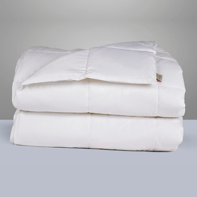 SleepyCat Solid Double Comforter for  AC Room(Cotton, Egg Shell White)