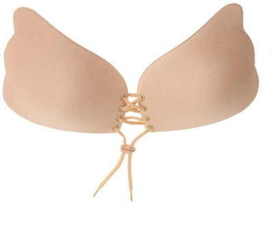 Aarsh Enterprise PUSH UP Stick-on Lightly Padded Bra (Beige) Silicone Push Up Bra Pads(Beige Pack of 1)