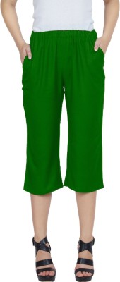 patrorna Women Dark Green Capri