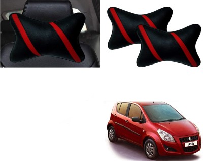 Autokite Black Cotton Car Pillow Cushion for Maruti Suzuki(Rectangular, Pack of 1)