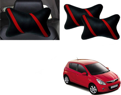 Autokite Black Cotton Car Pillow Cushion for Hyundai(Rectangular, Pack of 1)