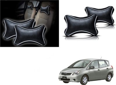 Autokite Black Cotton Car Pillow Cushion for Toyota(Rectangular, Pack of 1)