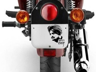 dv graphics Sticker & Decal for Car & Bike(Black)