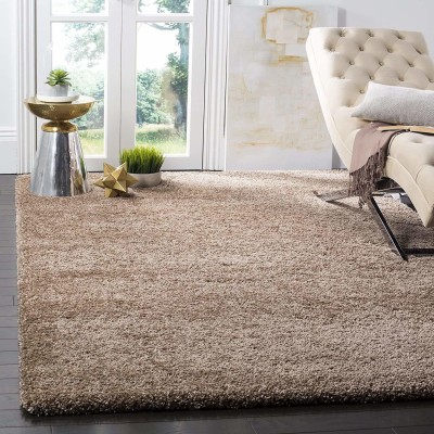 ZARACARPETS Beige Acrylic Carpet(3 ft,  X 5 ft, Rectangle)