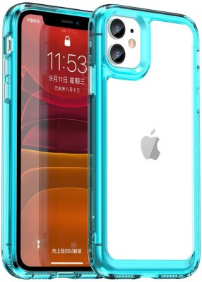 Cover Alive Back Cover for Apple iPhone 11(Blue, Transparent, Shock Proof, Pack of: 1)