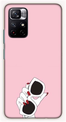 iprinto Back Cover for Mi Redmi Note 11T 5G, Poco M4 Pro 5G Girls Back Cover(Pink, Dual Protection, Silicon, Pack of: 1)