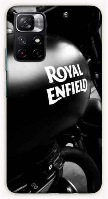 iprinto Back Cover for Mi Redmi Note 11T 5G, Poco M4 Pro 5G Royal Enfield Back Cover(Black, Dual Protection, Silicon, Pack of: 1)