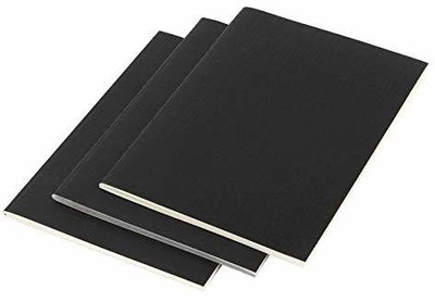 craft maniacs ECO FRIENDLY DIARY SET A5 Notebook UNRULED 64 Pages(Black, Pack of 3)