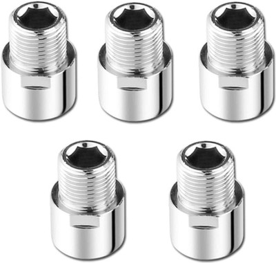 Tapsa C.P Extension Nipple 1-INCH- Set of 5 Faucet Nozzle(Screw On)