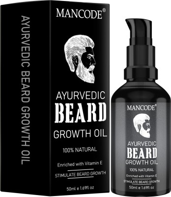 MANCODE Ayurvedic Beard Growth Oil, Enriched with Vitamin E, Stimulate Beard Growth,50ml Hair Oil(50 ml)