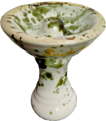Puff Smart Phunnel Ceramic Bowl /Chillum Multicolor 4.7 inch Ceramic Hookah(Multicolor)