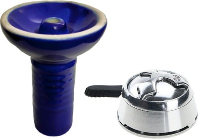 Puff Smart Ceramic Chillum Bowl /Chillum With HMD Heat Management Device 4.7 inch Ceramic Hookah(Blue)