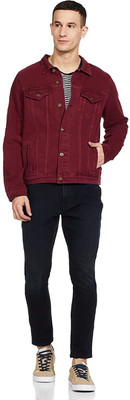 ATHRZ Full Sleeve Solid Men Denim Jacket