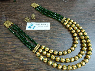 MAYANKS Alloy Gold, Green Jewellery Set(Pack of 1)