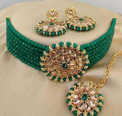 SKP Alloy Green, Gold Jewellery Set(Pack of 1)
